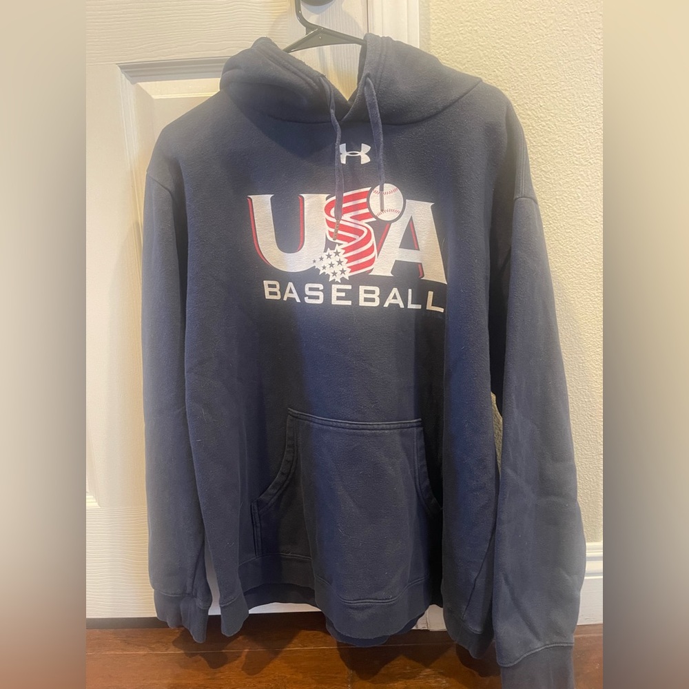 Under Armor U.S.A. Baseball Sweat Shirt XL
